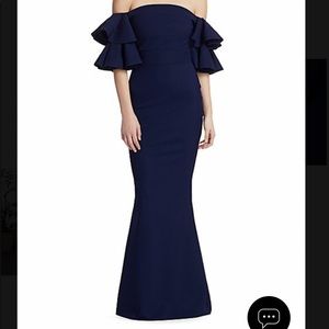 Navy long dress